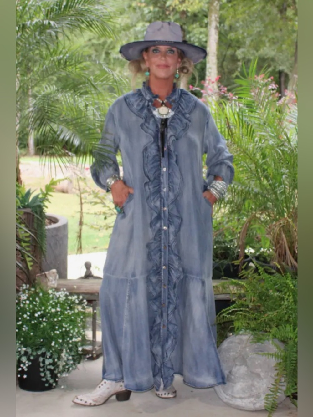 Jaded gypsy ruffle in time dress